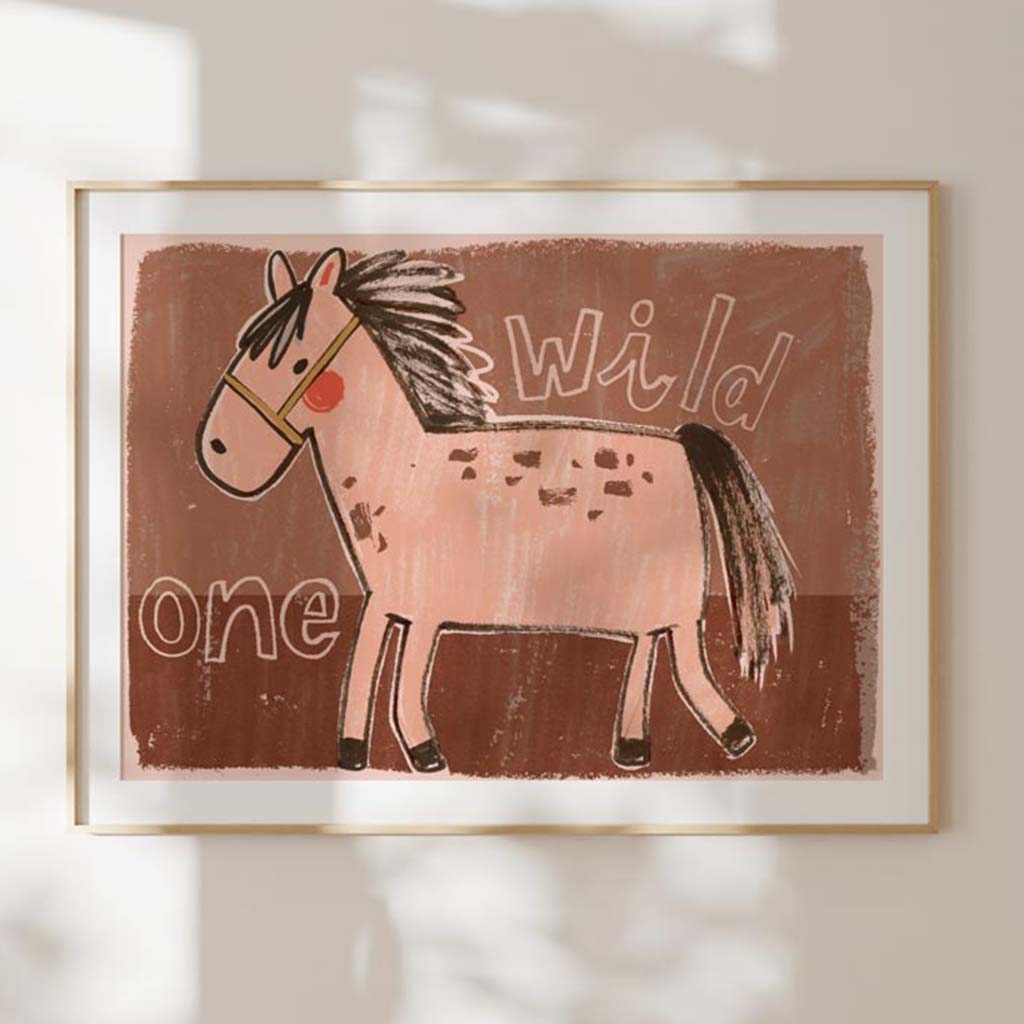 Studio Loco poster kinderkamer - paard