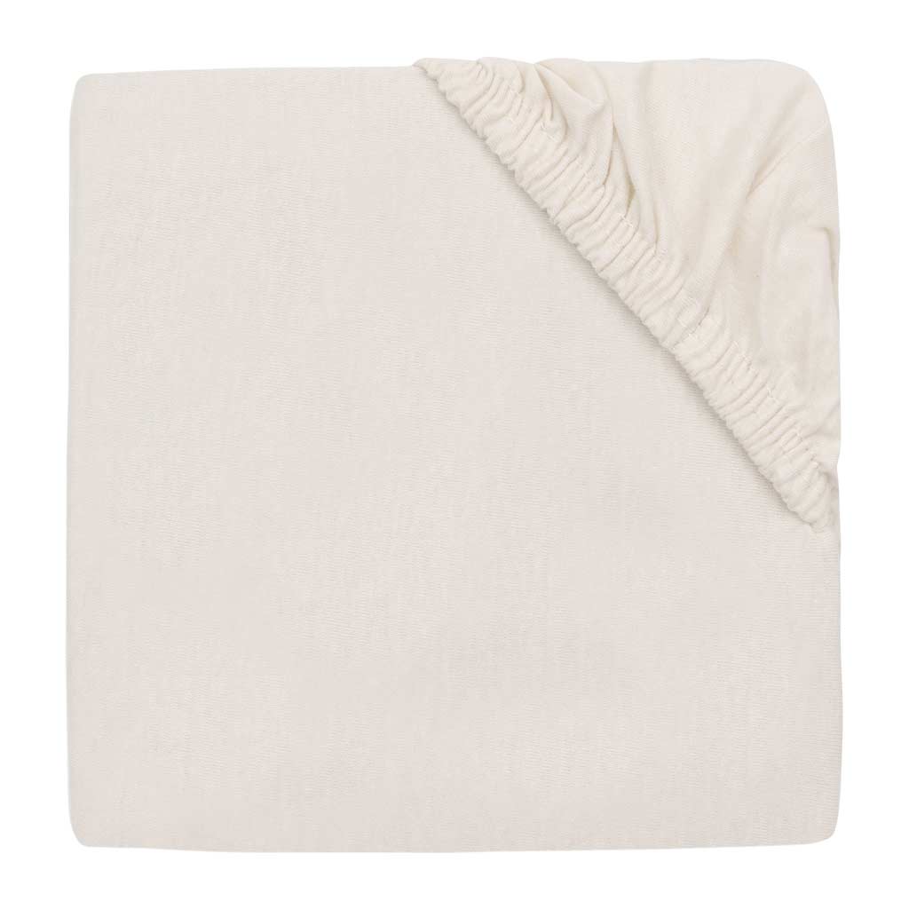 Jollein Hoeslaken wieg 40x80 cm – katoen oatmeal | MooisteKinderkamer