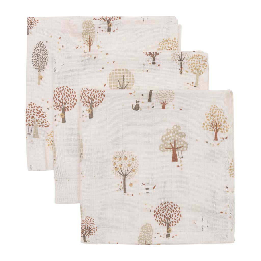 Jollein Spuugdoekjes 31x31 cm – Set van 3 Tiny Park