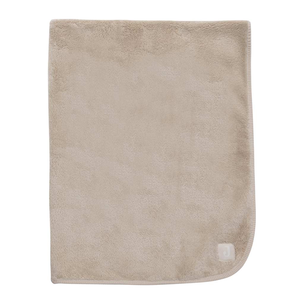 Jollein Wiegdeken 75x100 cm Basic Jersey/Sherpa – Warm Sand - Afbeelding 5