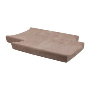 Jollein aankleedkussenhoes badstof set van twee - 50x70 cm / milky coffee