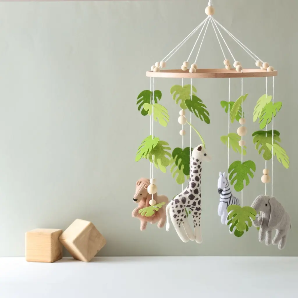 Boxmobiel Jungle – houten box mobiel - Afbeelding 3