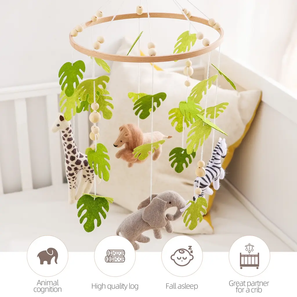 Boxmobiel Jungle – houten box mobiel - Afbeelding 4