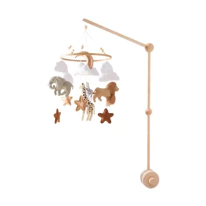 Boxmobiel Safari โ houten baby mobiel met jungle dieren