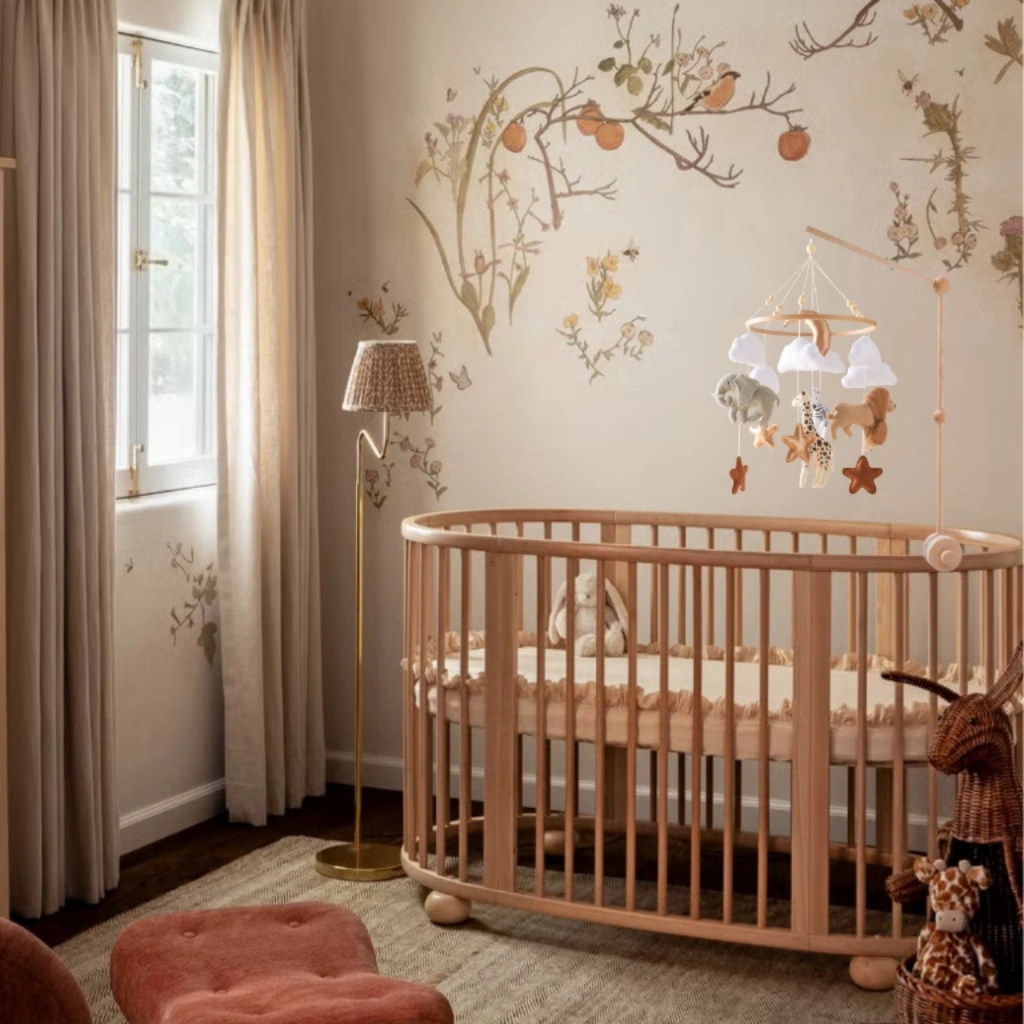 Boxmobiel Safari – houten baby mobiel met jungle dieren - Afbeelding 4