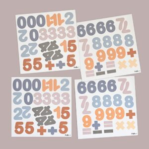 Ferflex magnetische cijfers blauw/caramel mix (100st)