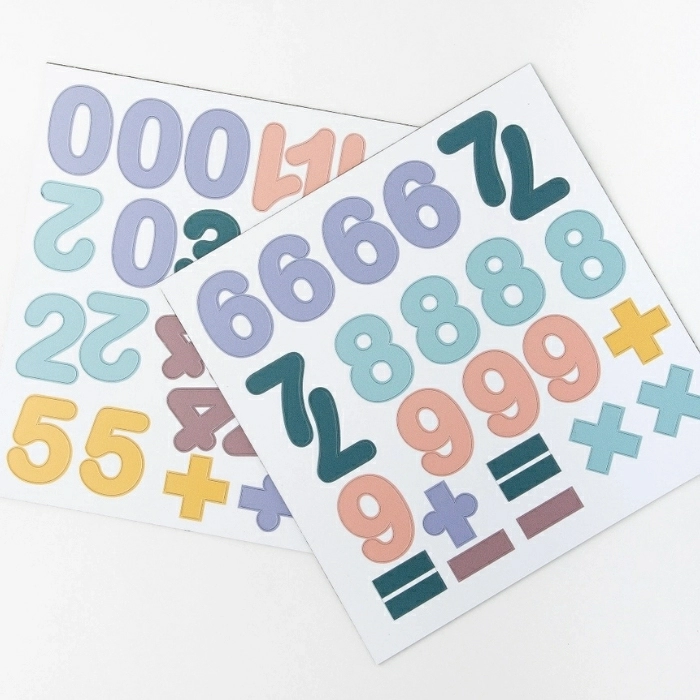Ferflex magnetische cijfers pastel mix (100st) - Afbeelding 2