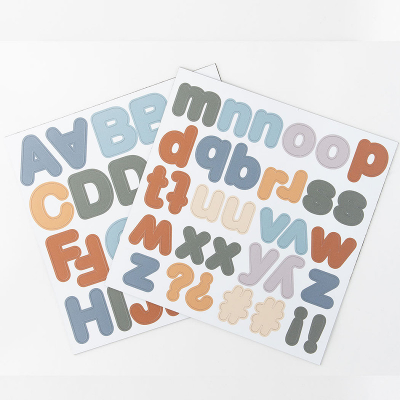 Ferflex magnetische letters blauw/caramel mix (100st) - Afbeelding 2
