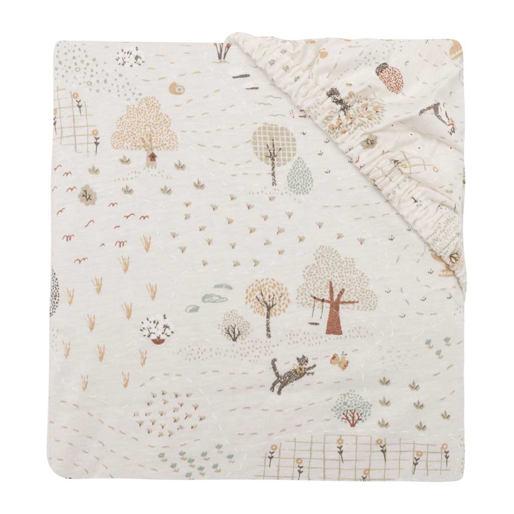 Jollein hoeslaken ledikant 70x140 / 75x150 - Tiny park