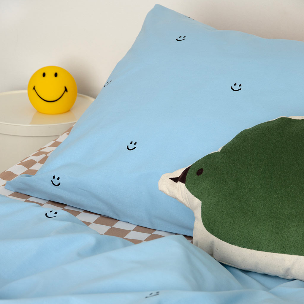 Kinderdekbedovertrek 140×200 Studio Ditte Smiley - blauw - Afbeelding 6