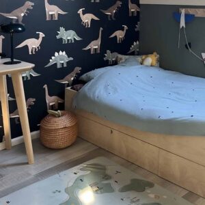 Kinderdekbedovertrek 140×200 Studio Ditte Smiley - blauw