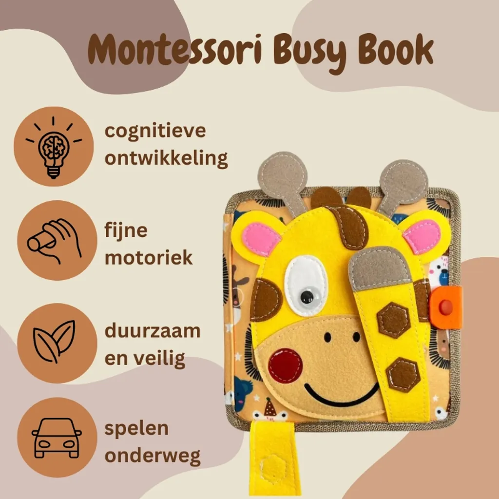 Montessori activiteitenboekje Giraf – Leerzaam & Duurzaam speelgoed - Afbeelding 5