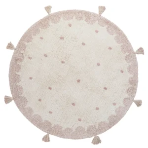 Nattiot Vloerkleed kinderkamer rond Polka Dots – wasbaar