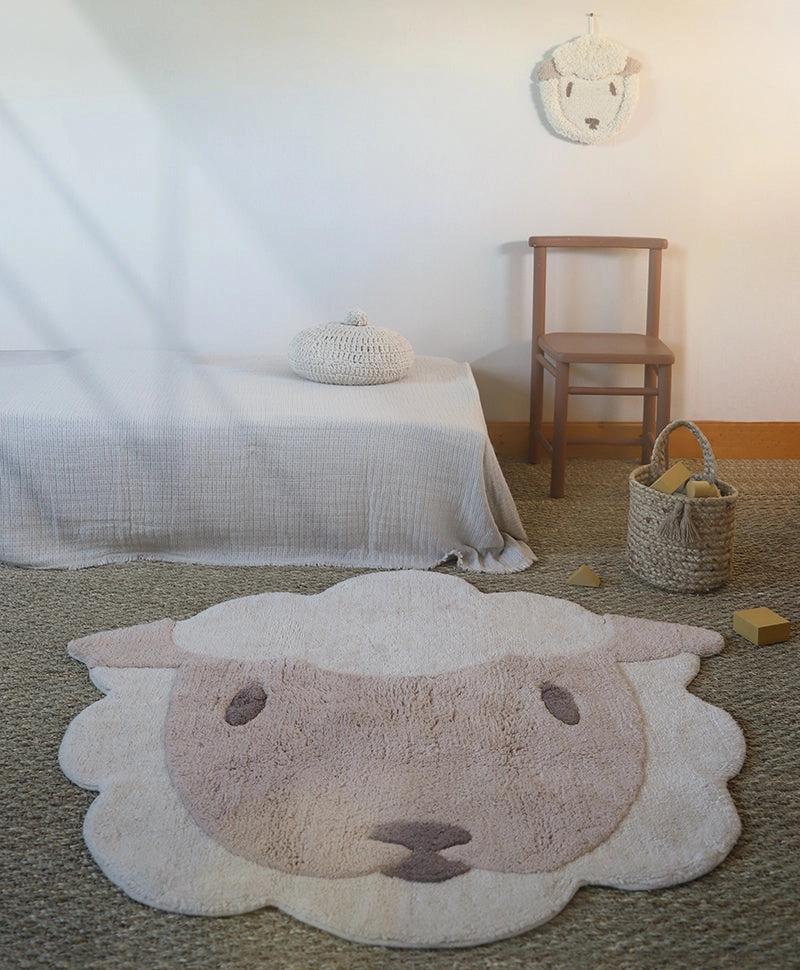 Nattiot Vloerkleed kinderkamer dier - schaap - Afbeelding 2