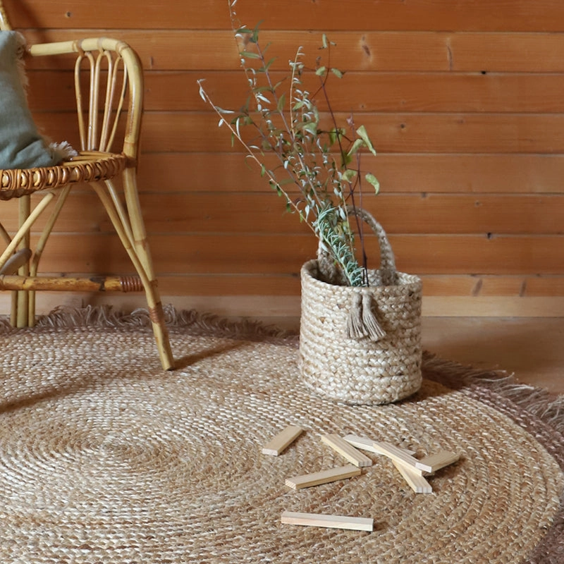 Nattiot opbergmand kinderkamer jute - Afbeelding 4