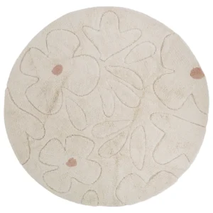 Nattiot rond kinderkamer vloerkleed Gentle Flora