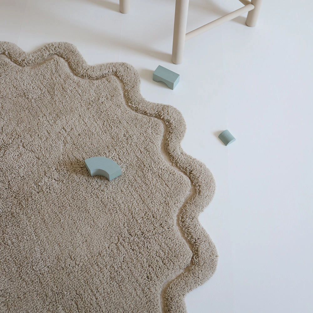 Nattiot rond kinderkamer vloerkleed Sweet april – Linnen - Afbeelding 2