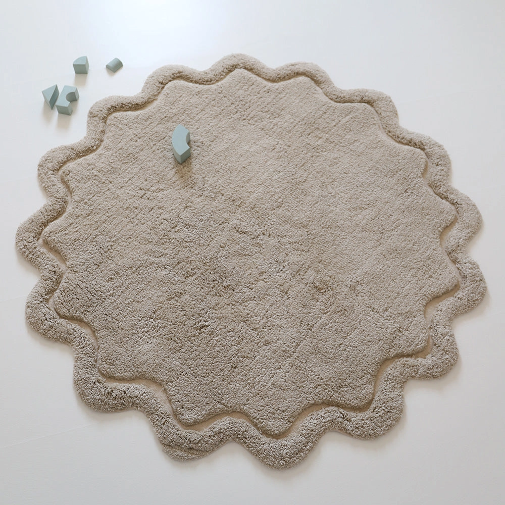 Nattiot rond kinderkamer vloerkleed Sweet april – Linnen - Afbeelding 5