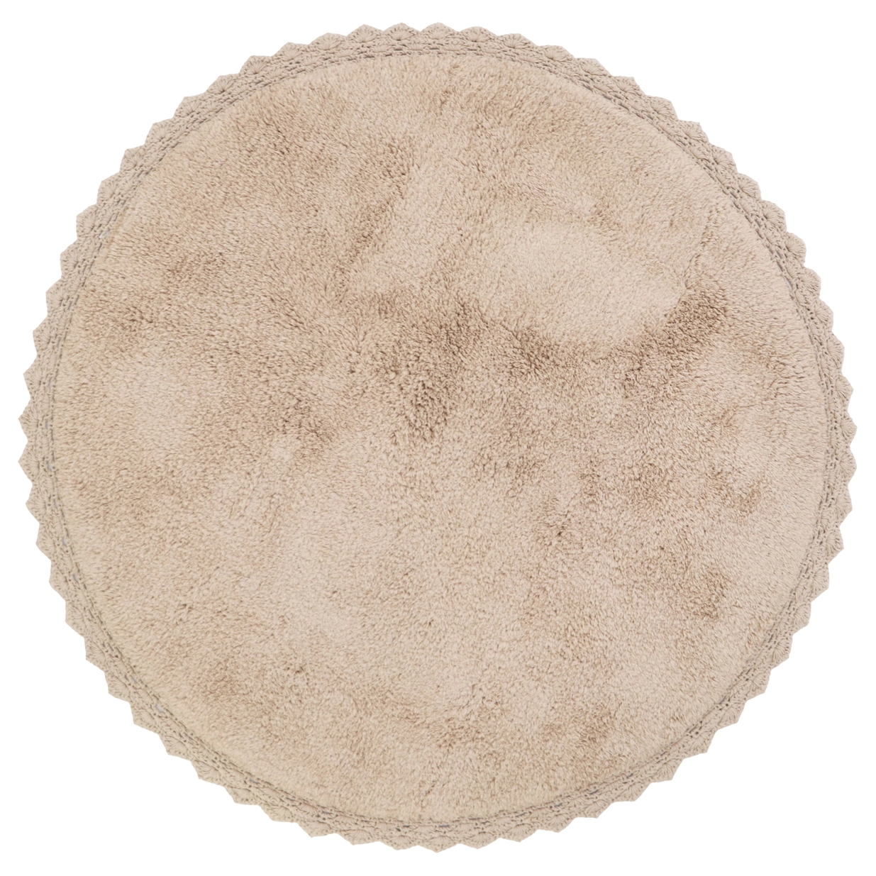 Nattiot rond kinderkamer vloerkleed Perla – Nude