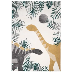 Nattiot vloerkleed kinderkamer rechthoek Dinosaurus