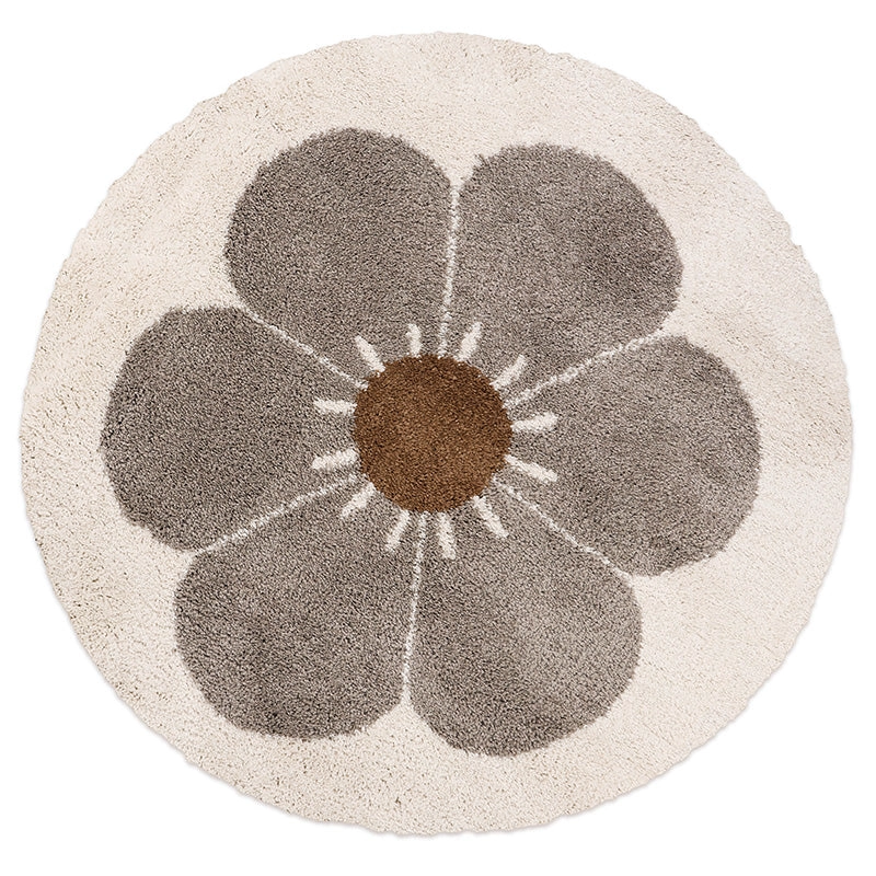 Nattiot Vloerkleed kinderkamer rond Bohemian Daisy