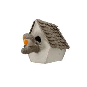 Kidsdepot Vilten Vogelhuisje roodborstje - Vilten Decoratie