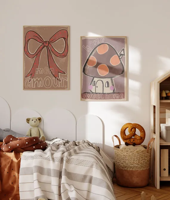Studio Loco poster kinderkamer - mon amour - Afbeelding 2