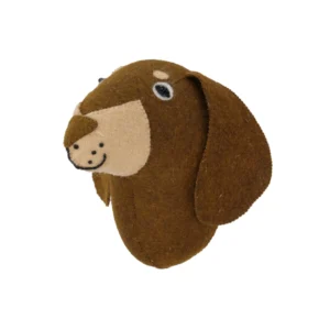 KidsDepot dierenkop hond - Stijlvolle wanddecoratie van vilt voor de kinderkamer
