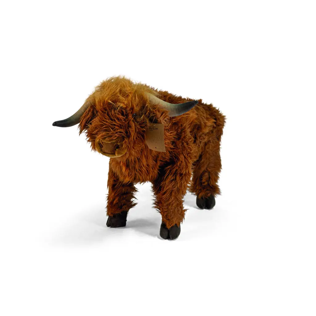 Wild and Soft Knuffel koe schotse hooglander Staand 64 cm