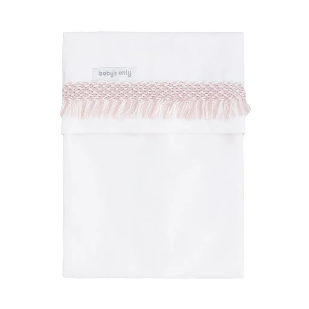 Baby's Only ledikantlaken Happiness gebreide bies 100x150 - Roze