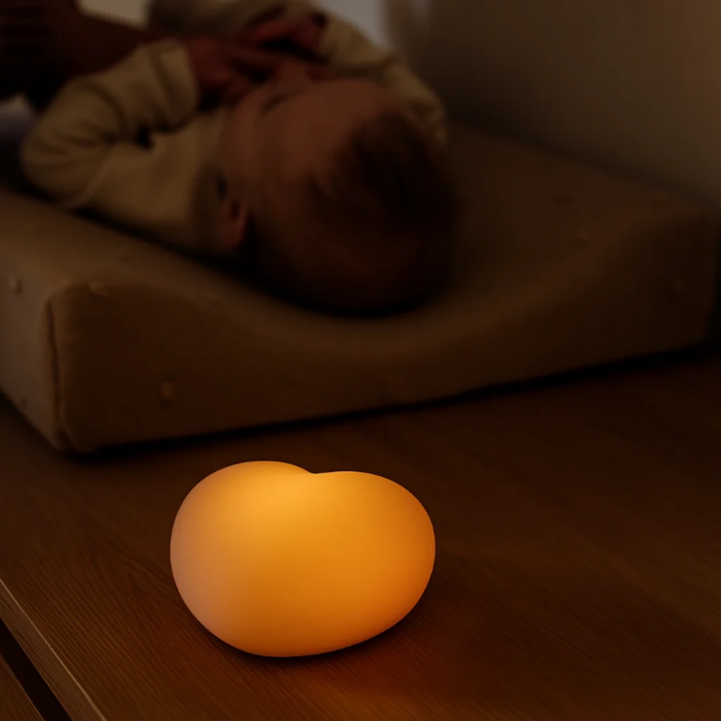 Flow Voedingslampje Ruby – warm grey | Zacht Licht voor Nachtvoedingen - Afbeelding 4