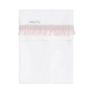 Baby’s Only wieglaken Happiness gebreide bies 80x100 – Roze