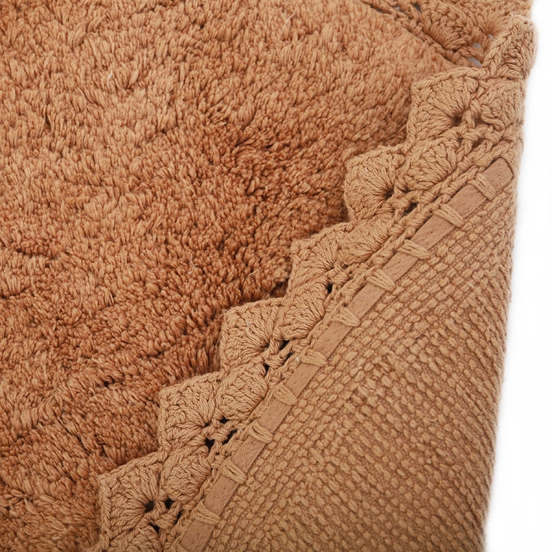 Wasbaar vloerkleed rond perla toffee - Afbeelding 4