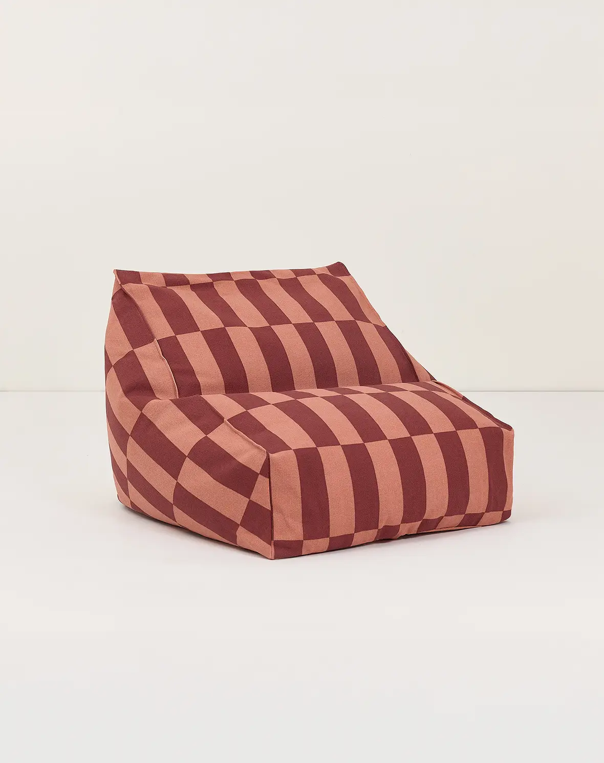 Nobodinoz Vibes Zitzak – Maroon Tiles