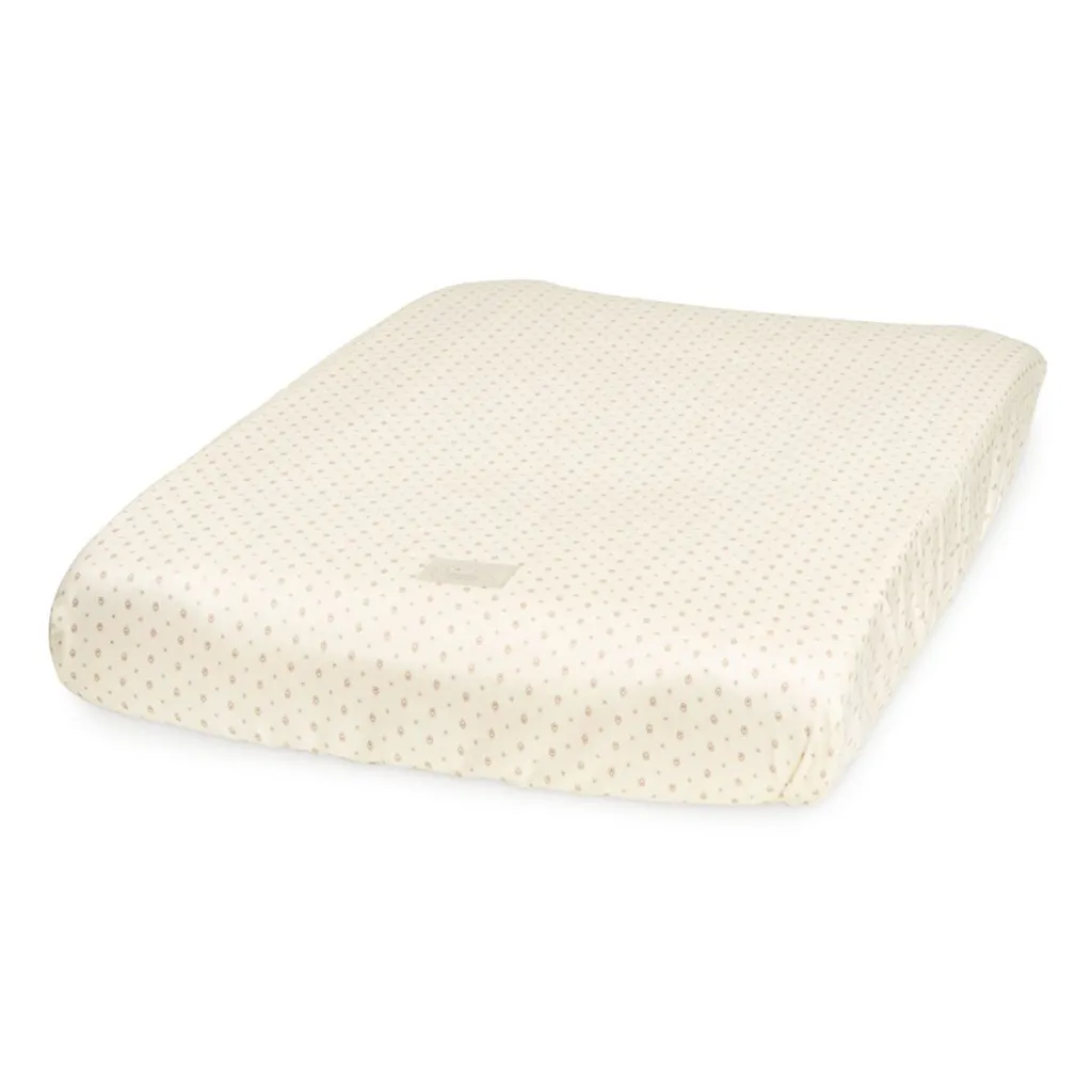 Cam Cam aankleedkussenhoes beige print op aankleedkussen zachte neutrale babykamer