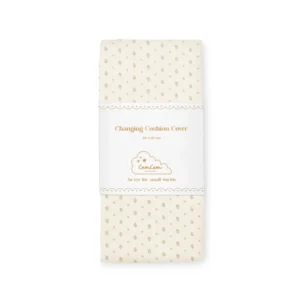 Cam Cam Copenhagen aankleedkussenhoes kleine beige rowan print verpakking 50x65 cm
