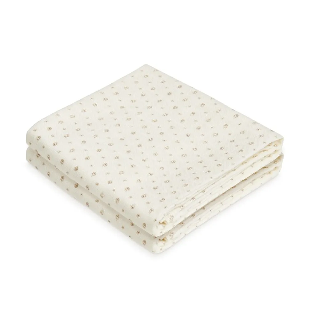 Cam Cam hydrofiele doeken beige rowan print set neutrale babykamer