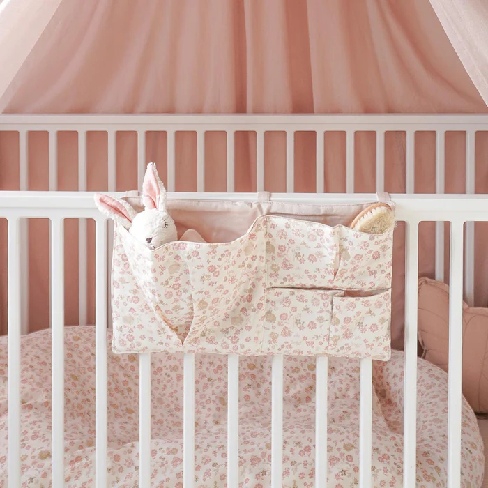 Babykamer ledikant Cam Cam Copenhagen bedzak ledikant Augusta print biologisch katoen