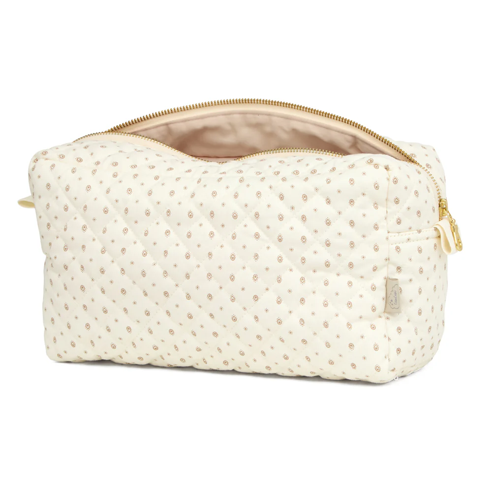 Cam Cam Copenhagen toilettas Rowan print biologisch katoen ritssluiting