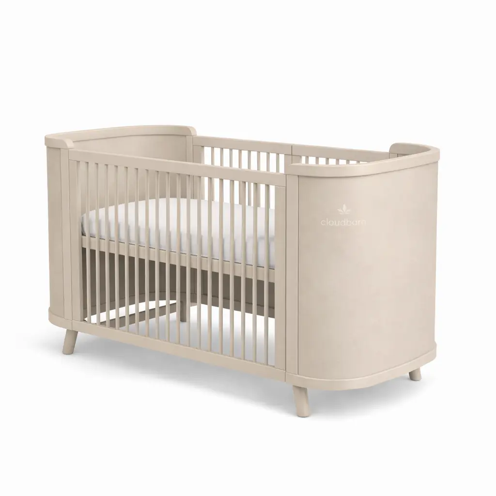 Ingvart meegroeibed Boho beige in babykamer