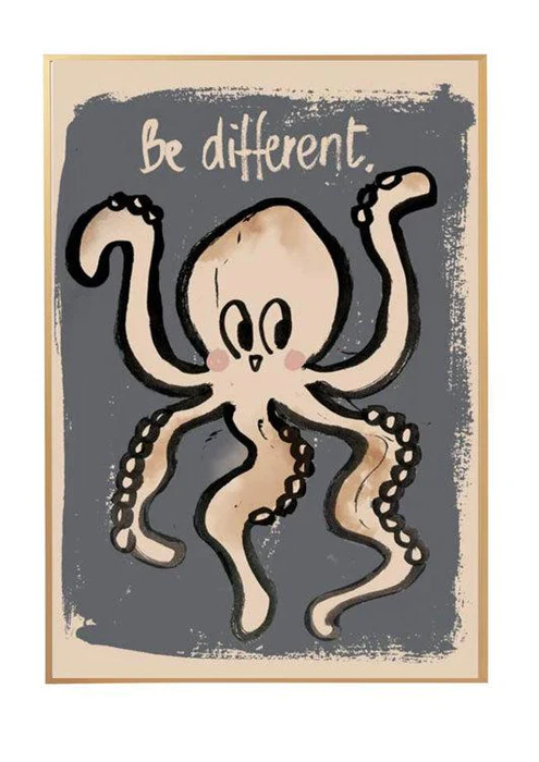 Poster Octopus – Studio Loco | Kinderkamer & Babykamer Wanddecoratie